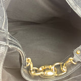 Gucci GG Black Hobo Horsebit Shoulder Bag
