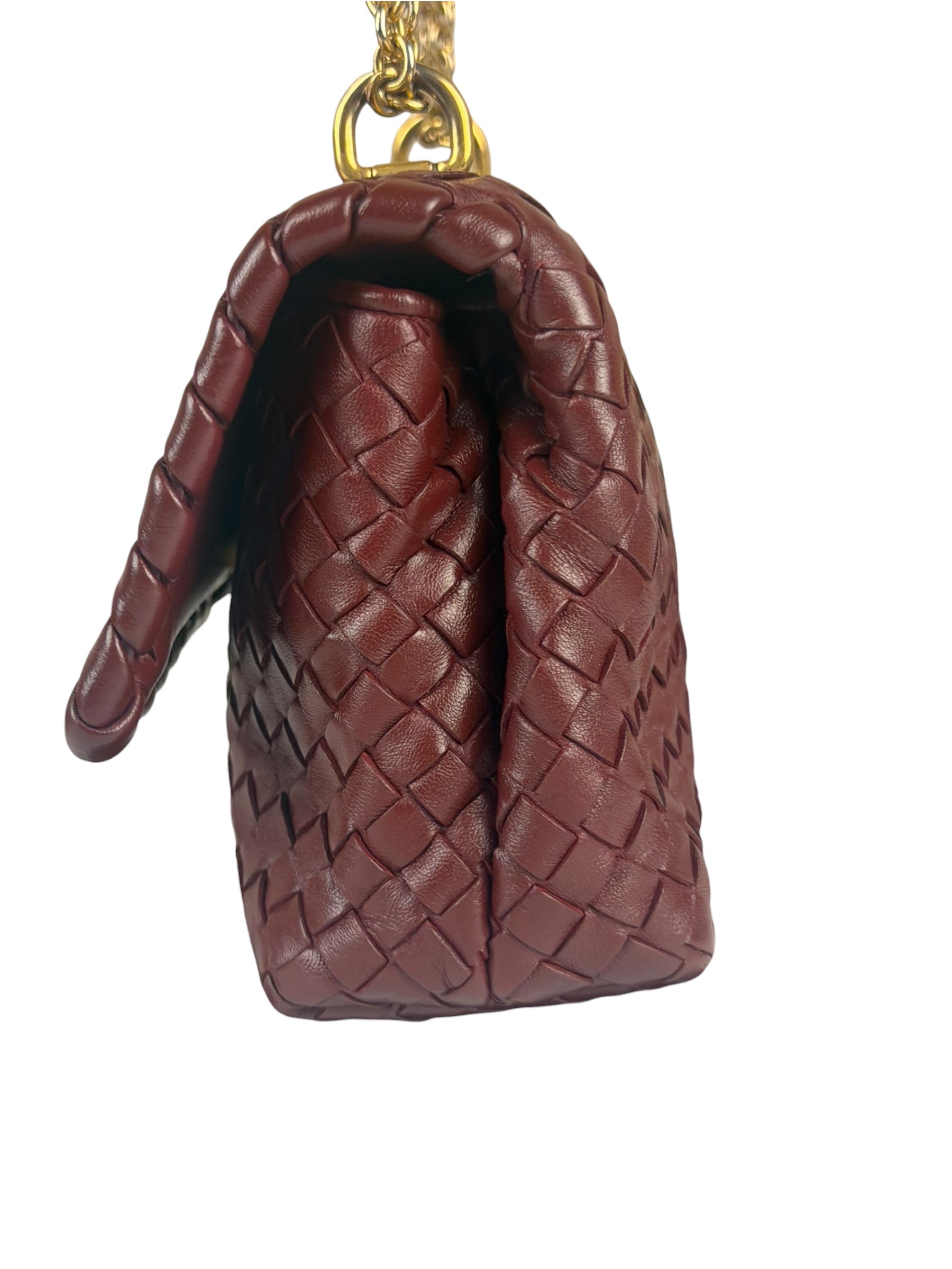 Bottega Veneta Vintage Burgundy Olimpia Shoulder Bag