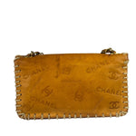 Chanel Brown Leather Western Embossed CC Flap Bag