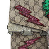 Gucci Beige GG Supreme Medium Dionysus Flap Bag