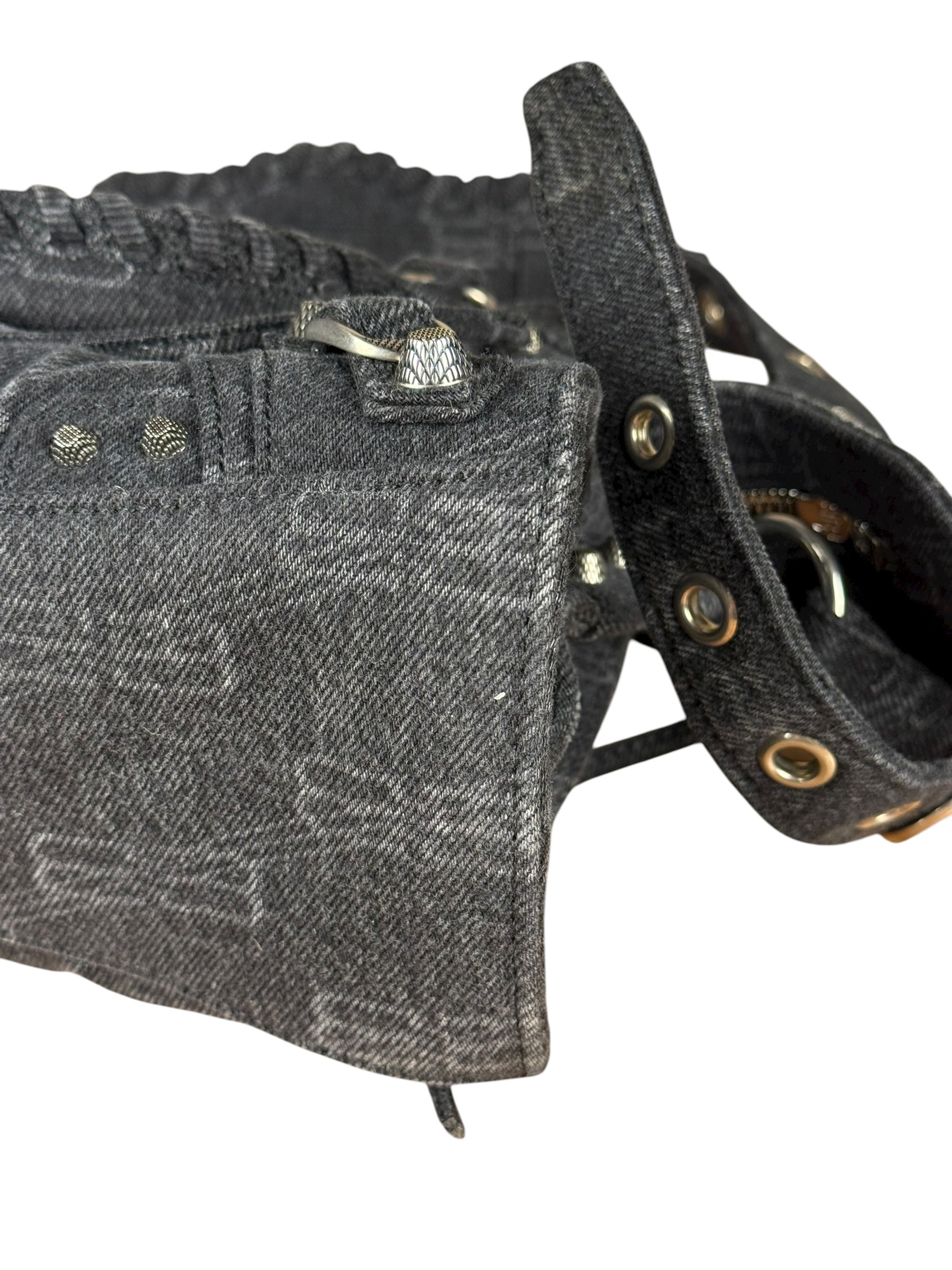 Balenciaga Neo Cagole City Bag Washed Denim