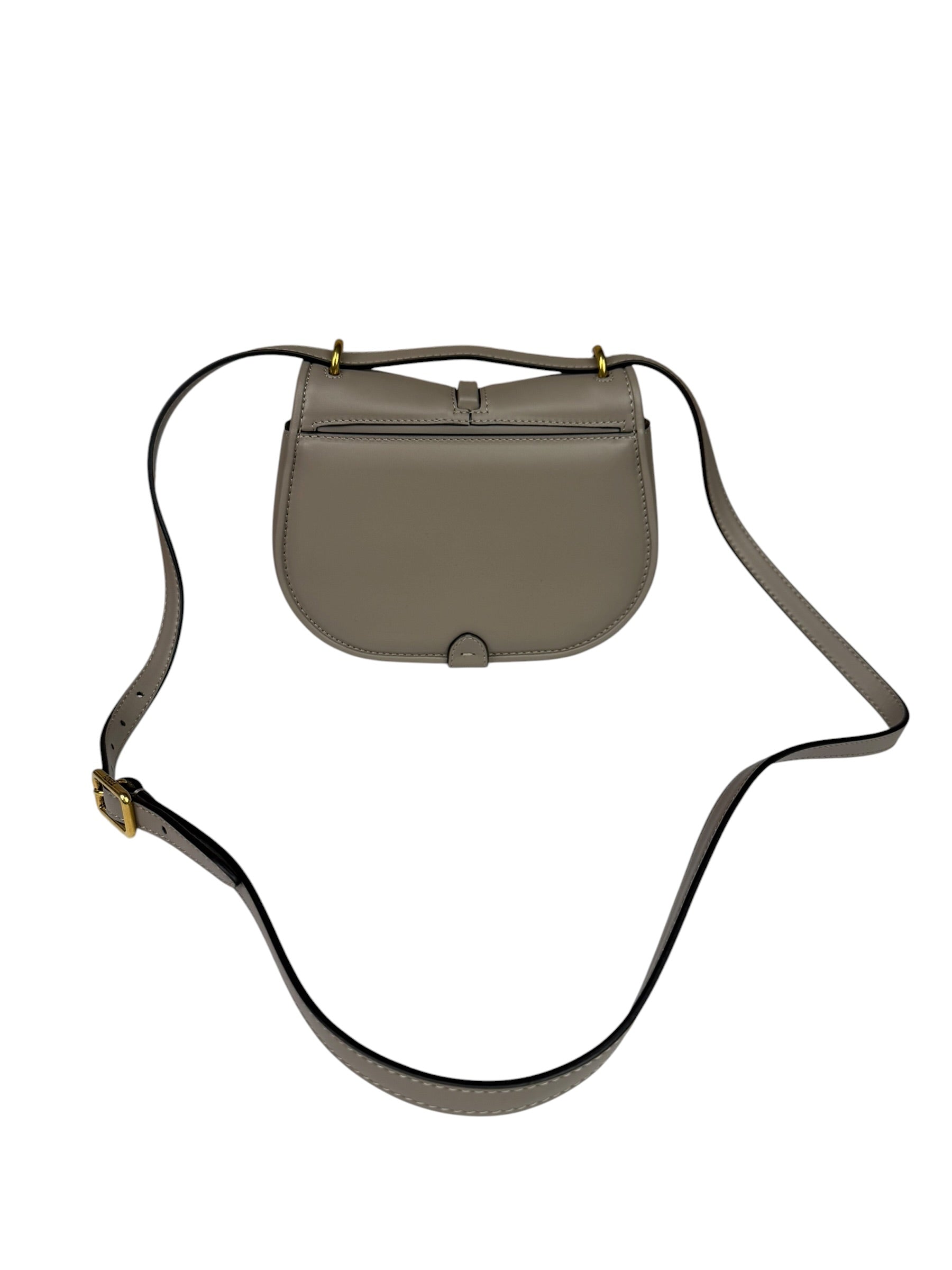 Fendi Dove Gray Leather C'mon Crossbody Bag