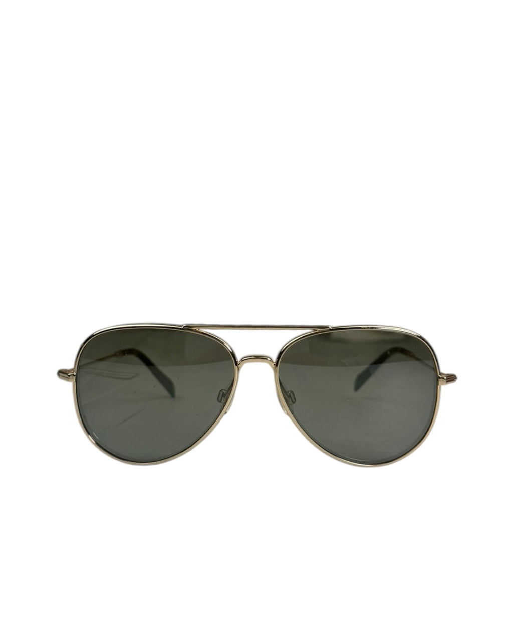 Warby Parker Gold Metal Aviator Sunglasses