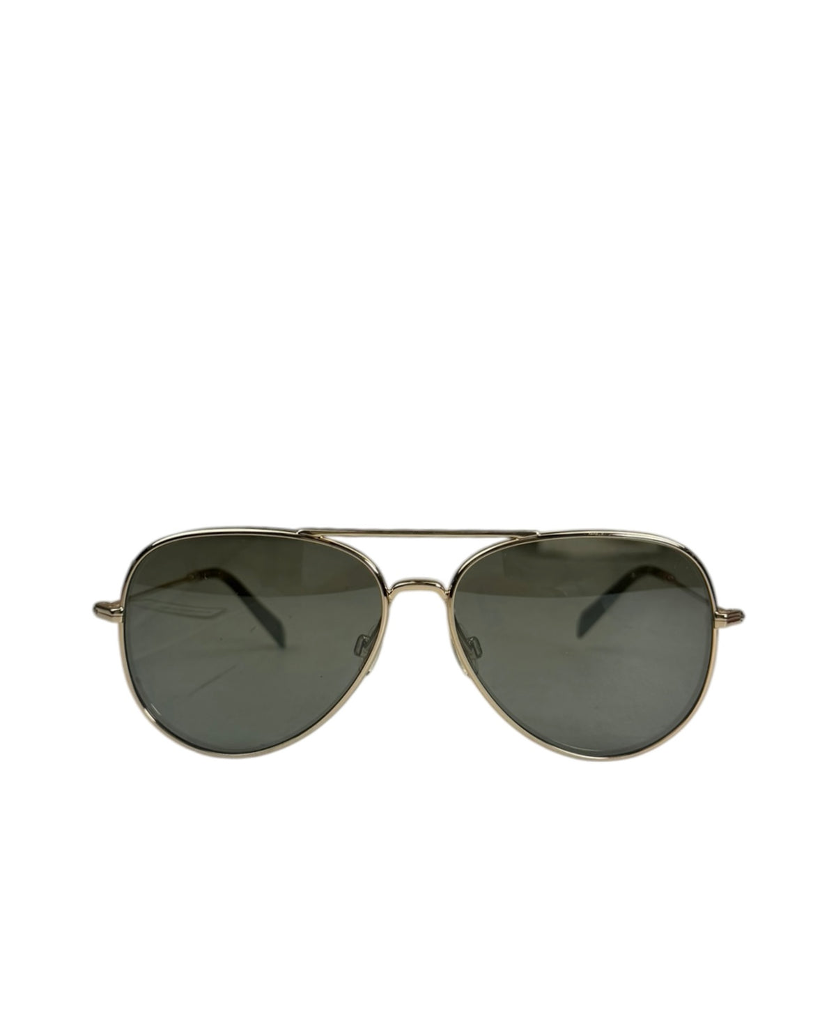 Warby Parker Gold Metal Aviator Sunglasses