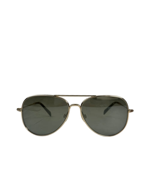 Warby Parker Gold Metal Aviator Sunglasses