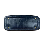 Chanel Blue Aged Quilted 2.55 Leather Chain Tote 2011