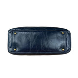 Chanel Blue Aged Quilted 2.55 Leather Chain Tote 2011