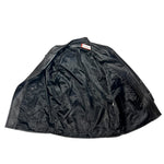 Vintage Leather Striped Long Coat