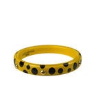 Louis Vuitton x Yayoi Kusama Yellow/Bkack Infinity Dots Acrylic Bangle