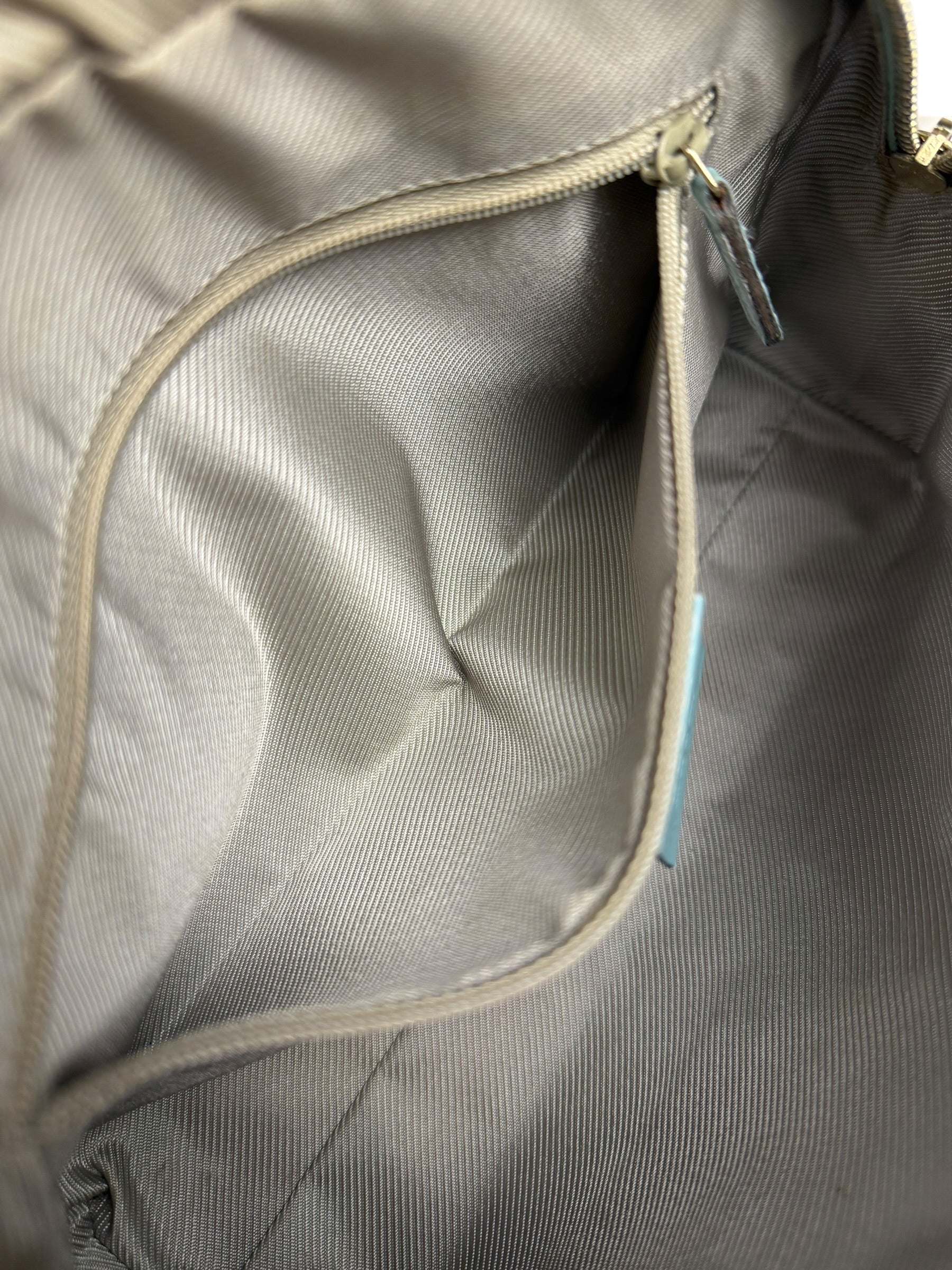 Gucci Blue Leather Micro GG Bowler Bag