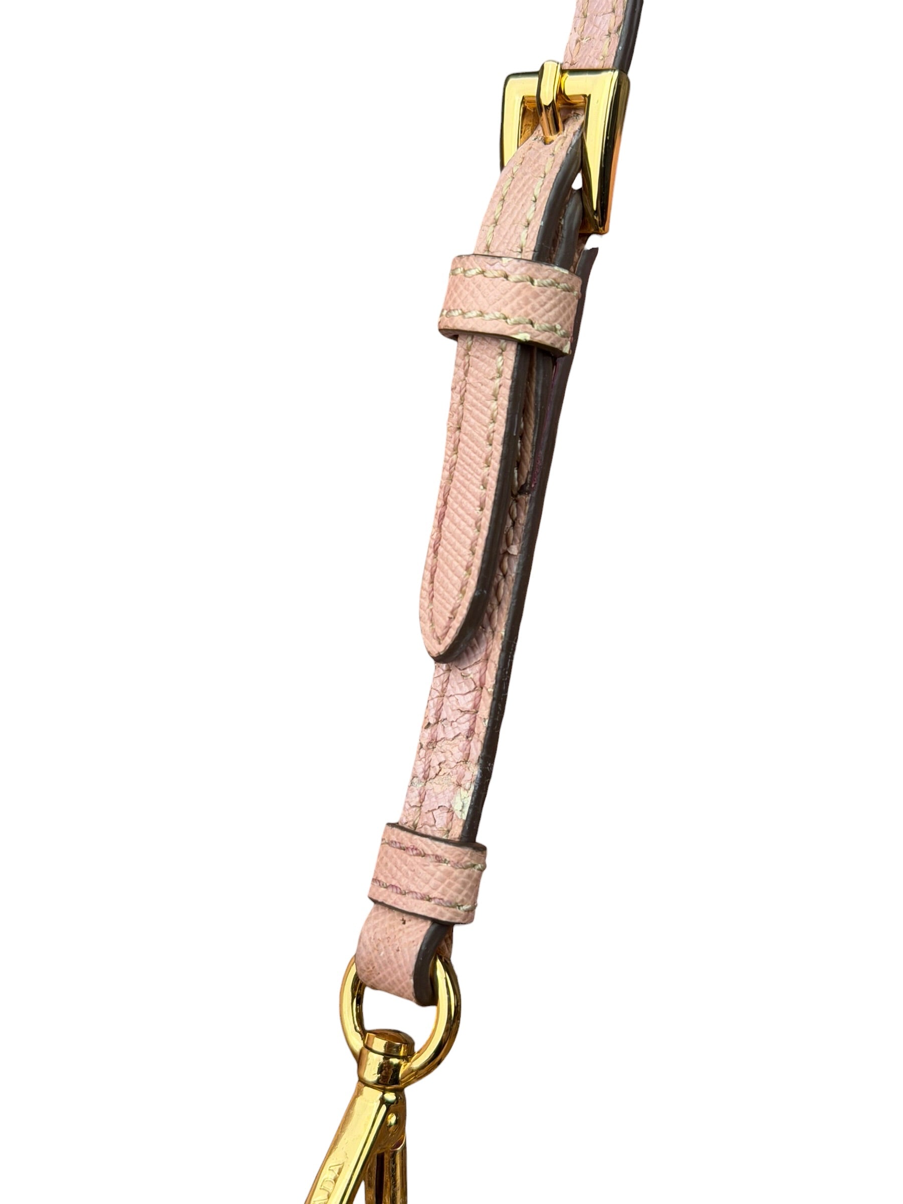 Prada Bicolor Saffiano Leather Mini Pochette