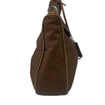 Prada Brown Nylon Pochette Shoulder Bag