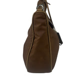 Prada Brown Nylon Pochette Shoulder Bag