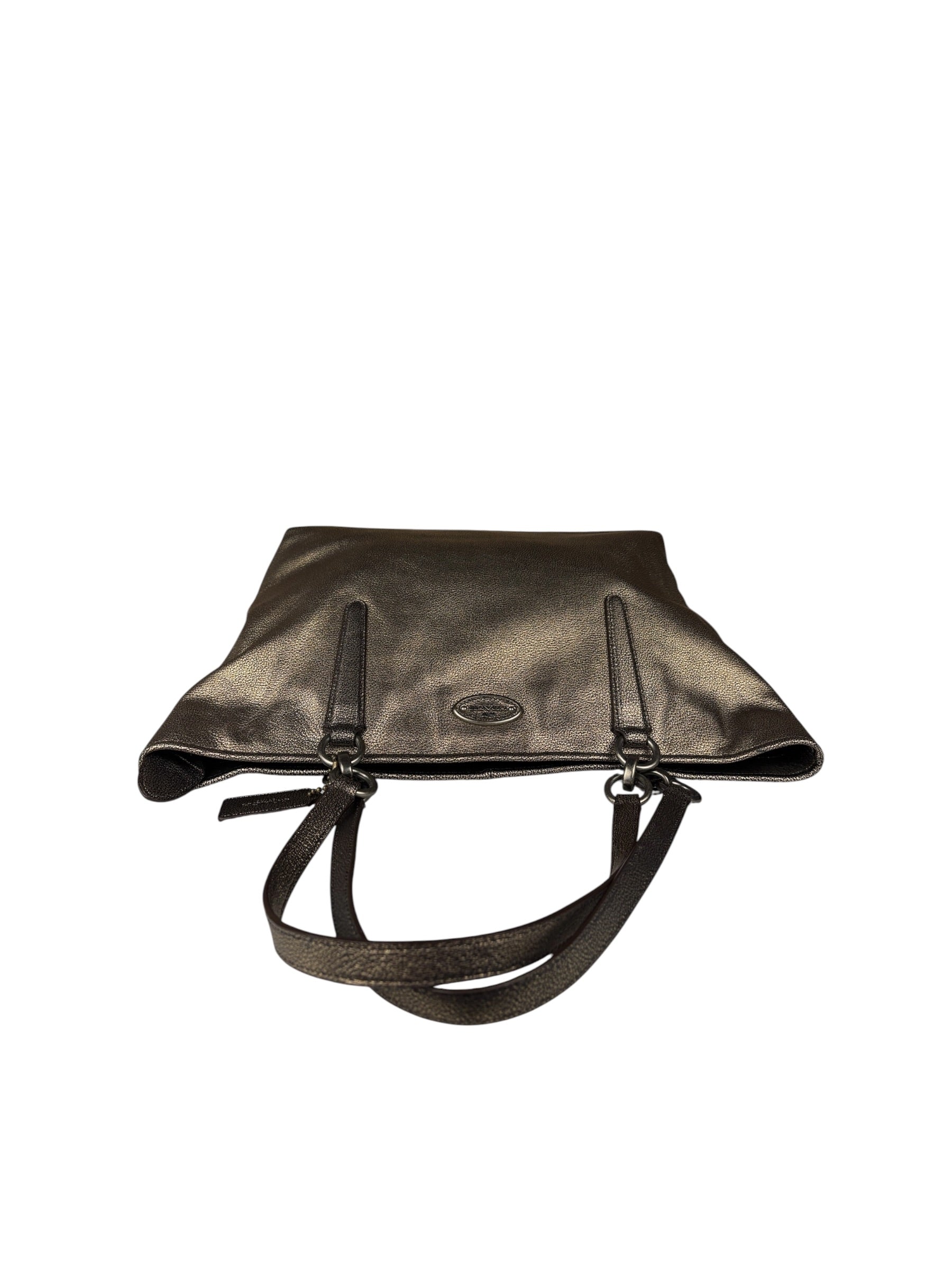 Coach Metallic Bronze Leather Chicago Ellis Tote Bag