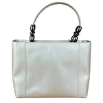 Christain Dior Leather Chrome Beaded Malice Tote Bag