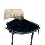 Chanel Vintage Black Patent Leather Envelope Chain Shoulder Bag 1998