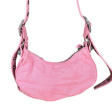Balenciaga Pink Denim Le Cagole Shoulder Bag
