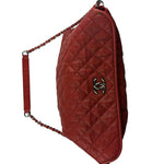 Chanel Red Caviar Quilted Leather French Riviera Hobo Bag 2011