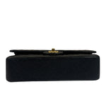 Chanel Black Quilted Caviar Double Flap Bag 2012