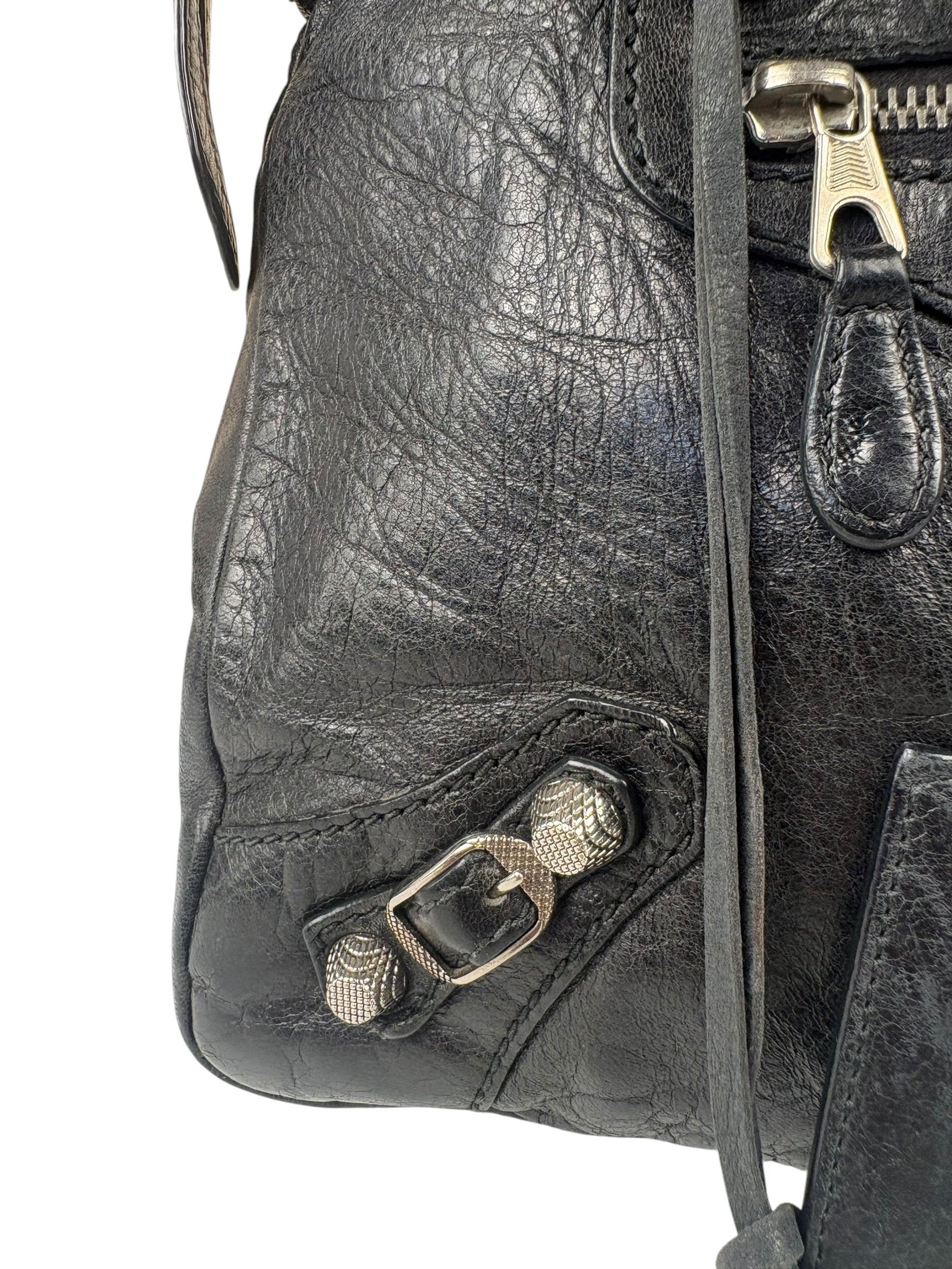 Balenciaga Black Classic Leather City Bag