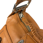 Christian Dior Vintage Tan Brown Leather Flight Medium