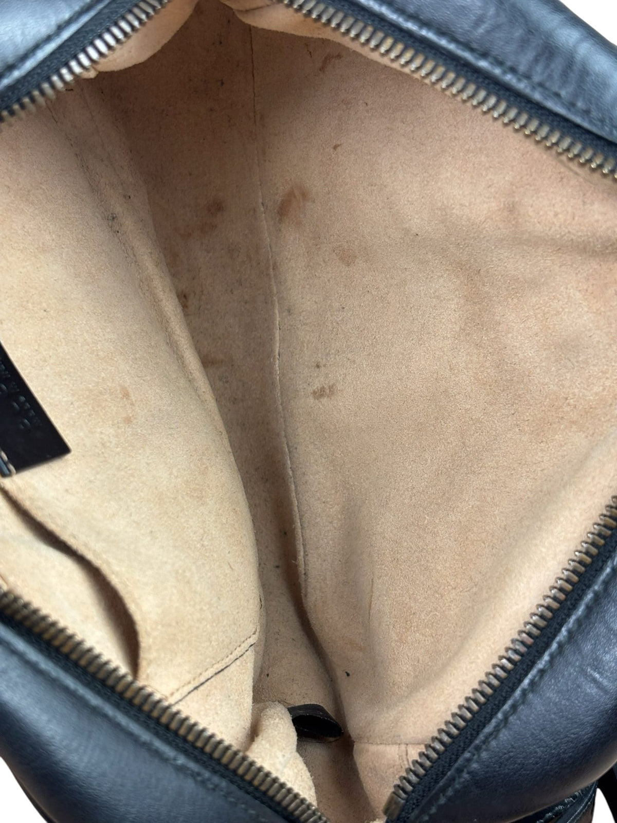 Gucci Black Leather Marmont Small Camera Bag