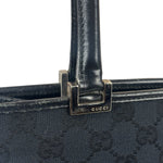 Gucci GG Black Canvas Vintage Jackie Tote Handbag