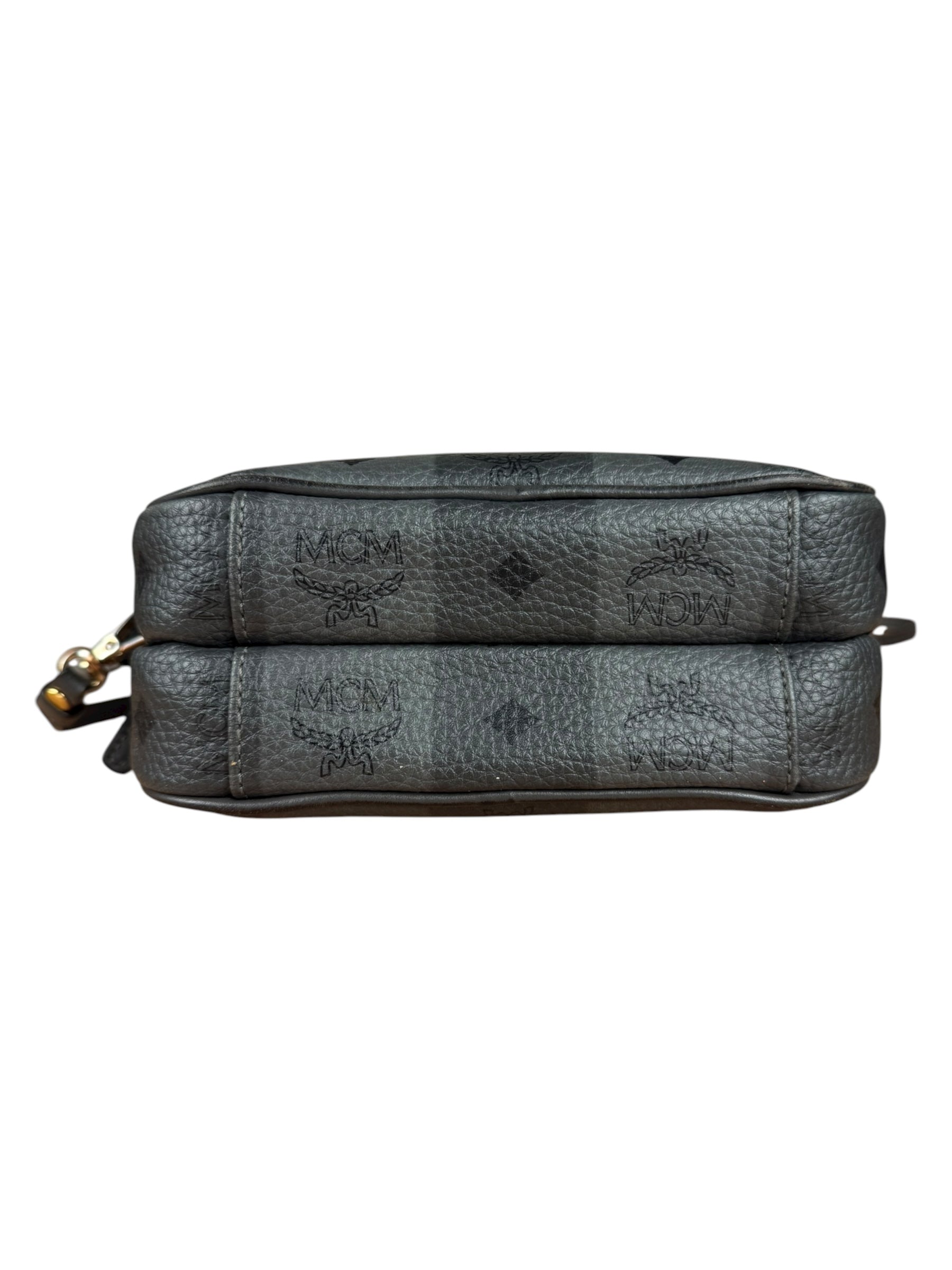 MCM Monogram Stripe Camera Crossbody