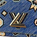 Louis Vuitton Blue Aztec Epi Leather Twist MM Bag