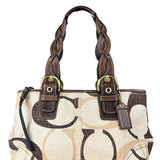 Coach Vintage Braided Strap Canvas Shoulder Bag