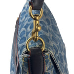 Coach Signature Blue Jacquard Denim Soft Tabby Shoulder Bag