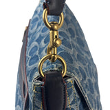Coach Signature Blue Jacquard Denim Soft Tabby Shoulder Bag