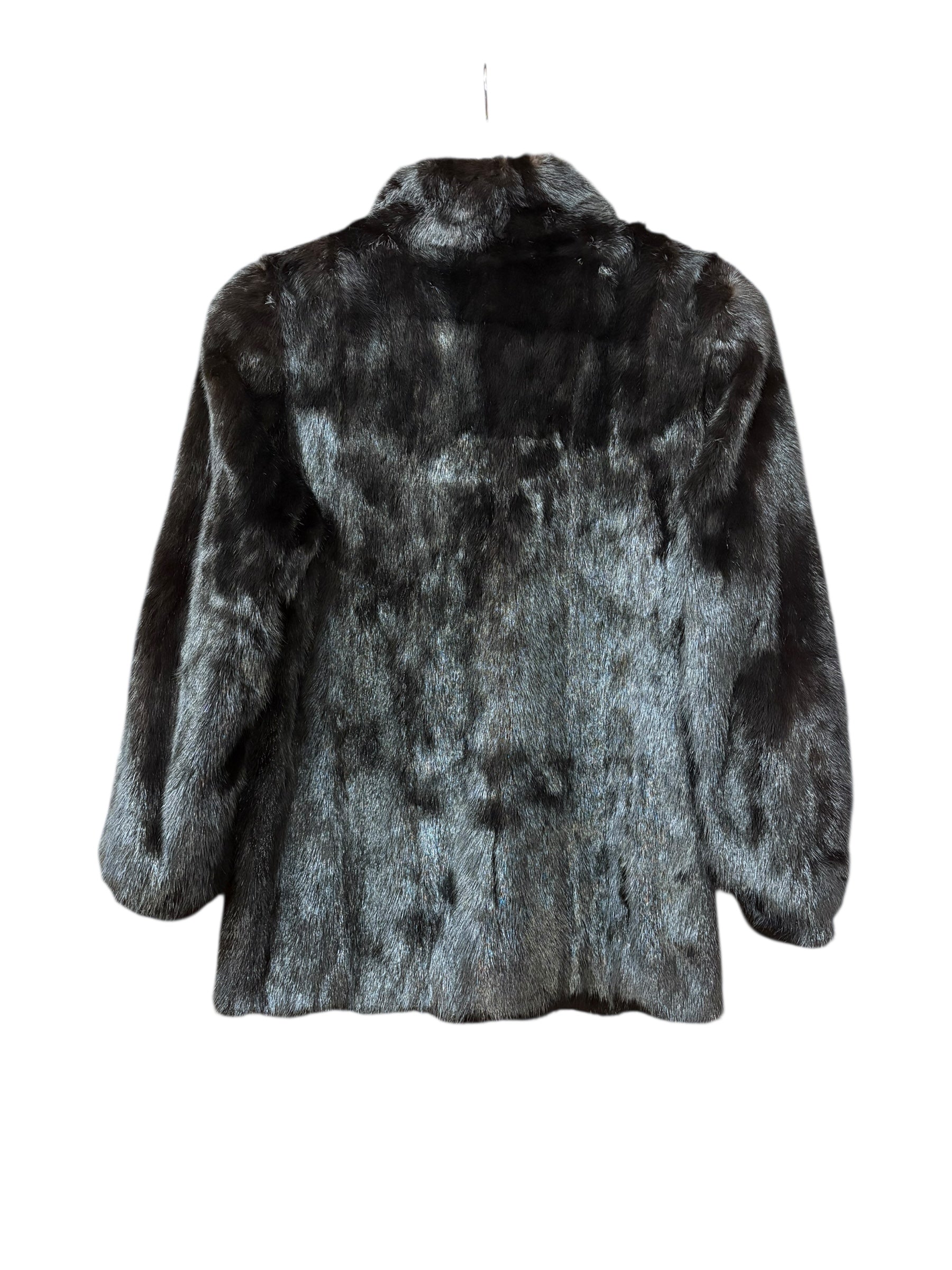 Vintage Black Mink Fur Coat