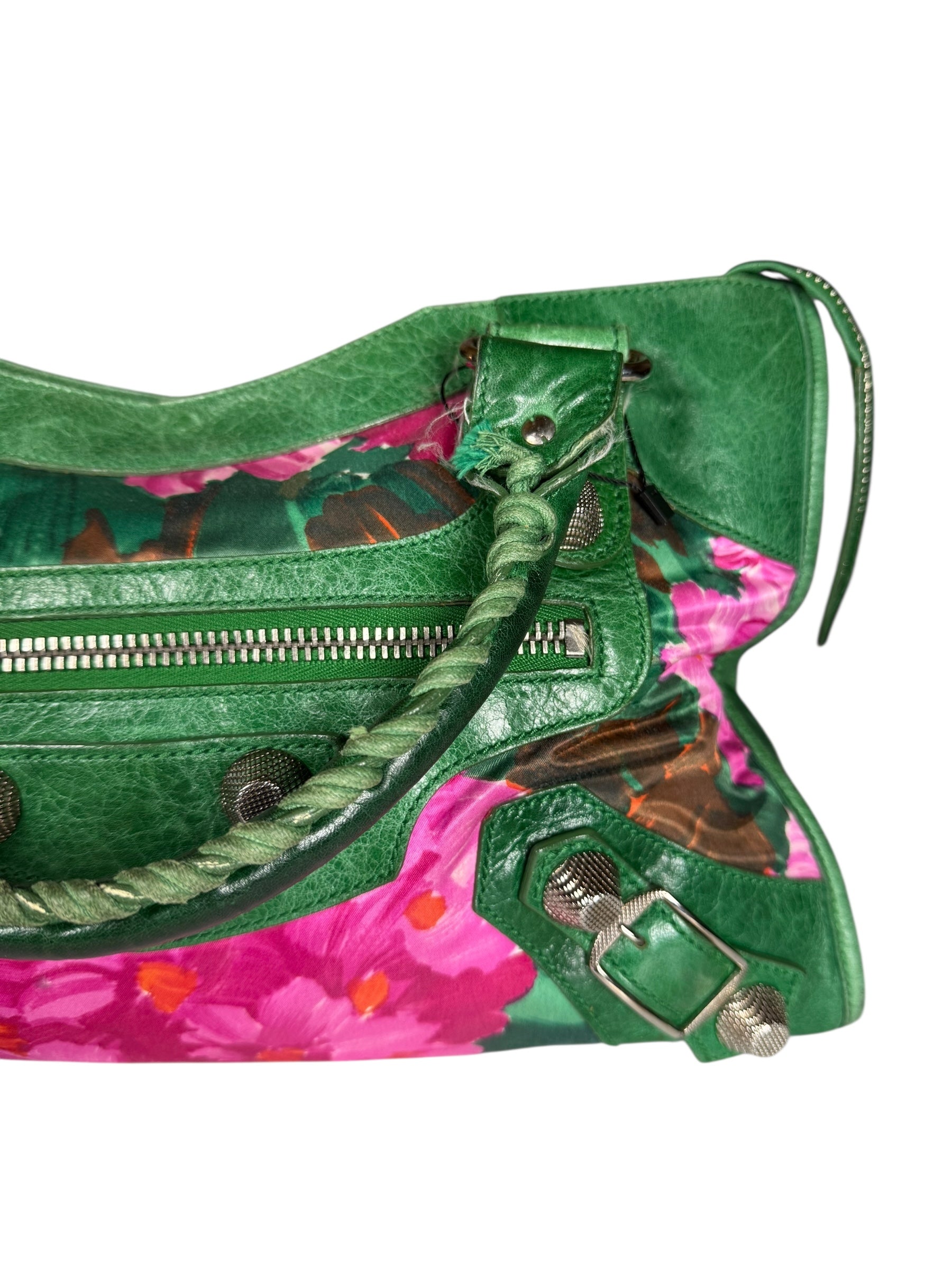 Balenicaga Floral Print Le City Bag