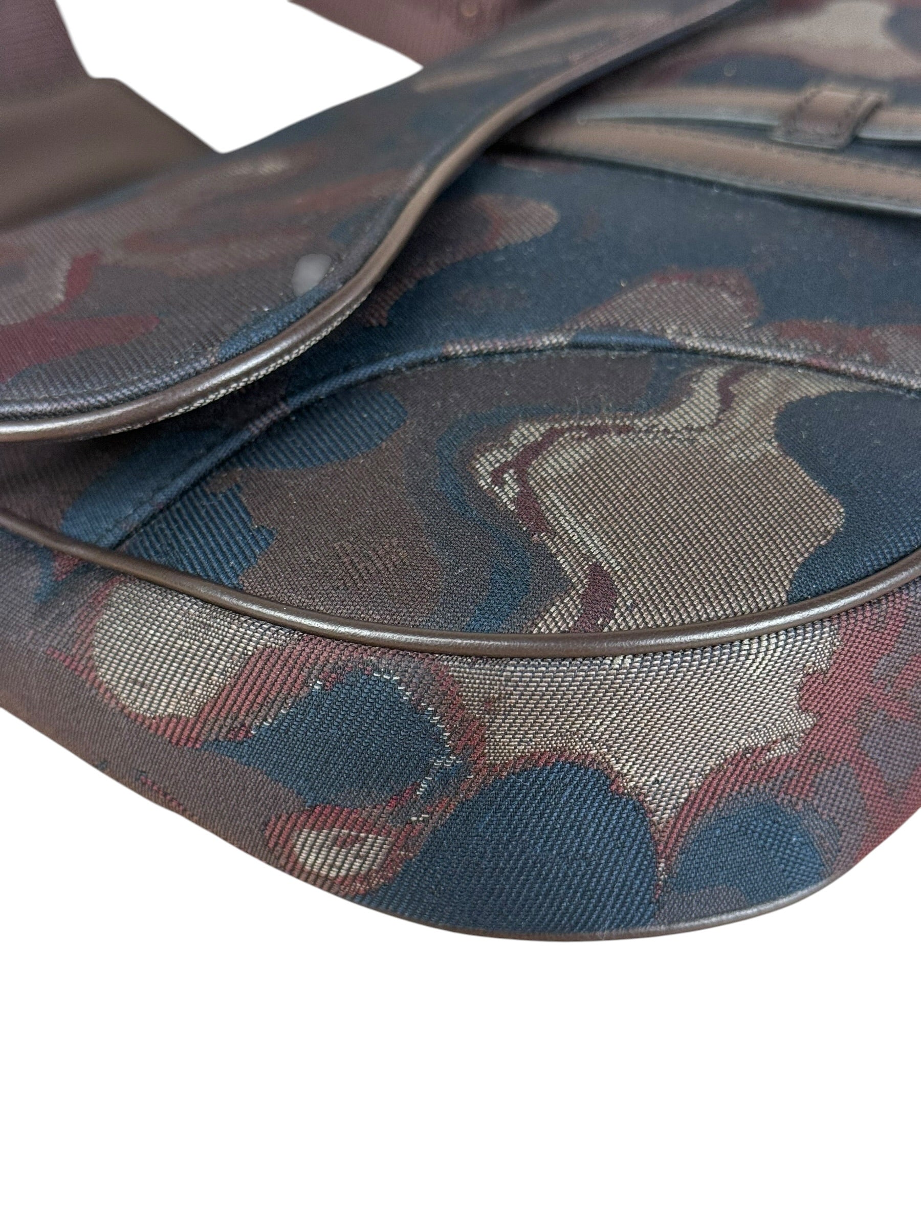 Christian Dior x Peter Doig Saddle Camouflage Canvas Messenger