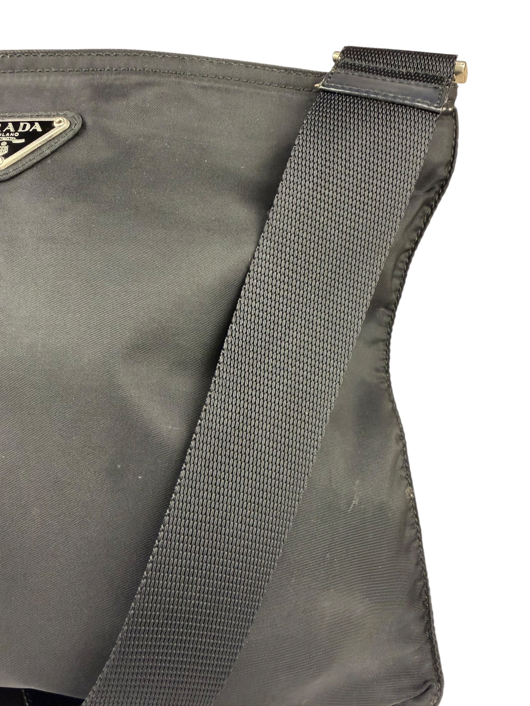 Prada Black Tessuto Nylon Crossbody Bag