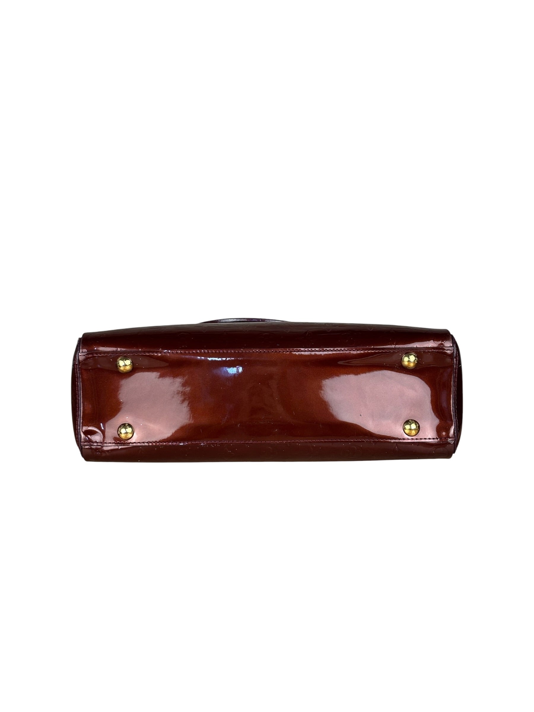 Louis Vuitton Burgundy Monogram Melrose Avenue Vernis  Handbag