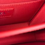 Chanel Red Calfskin Small Box Flap 2017