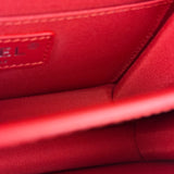 Chanel Red Calfskin Small Box Flap 2017