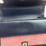 Gucci Pink Leather Trim Dionysus Corduroy Shoulder Bag