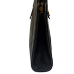 YSL Black Leather Baby Victoire Chain Clutch