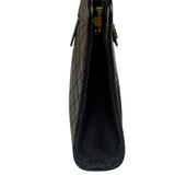 YSL Black Leather Baby Victoire Chain Clutch