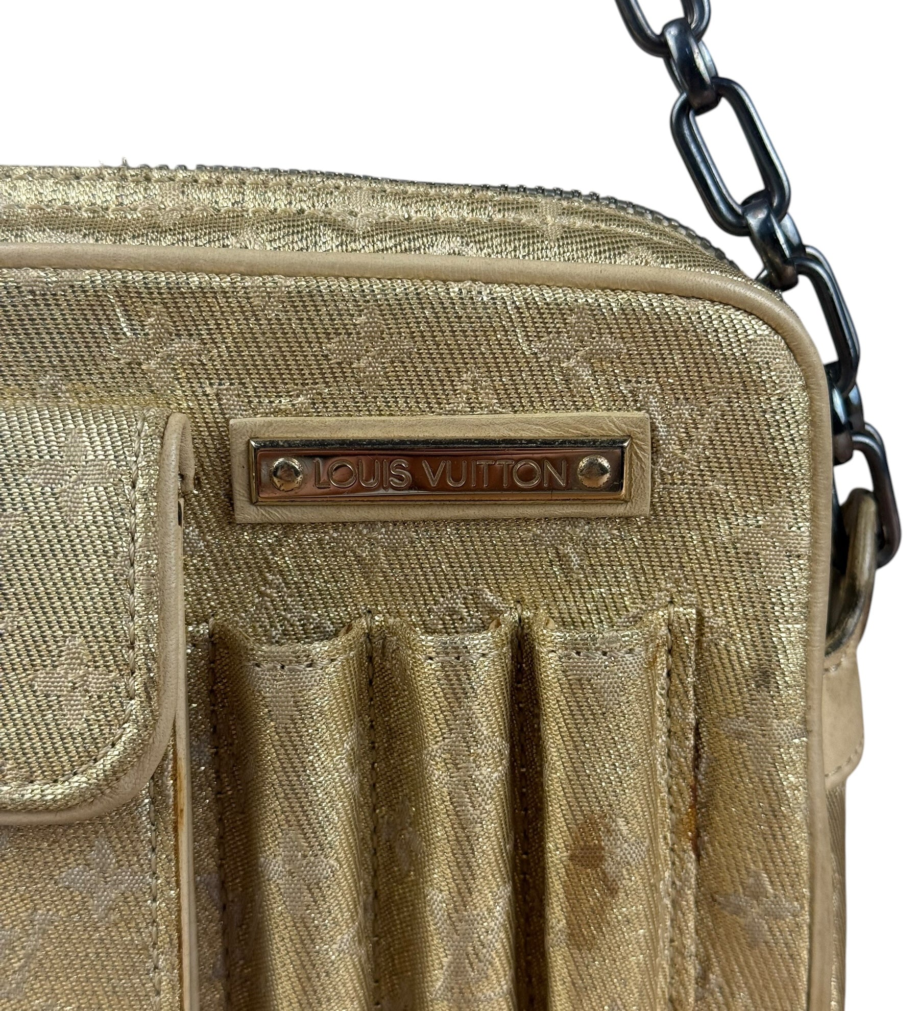 Louis Vuitton Vintage Gold Monogram Shine McKenna Pochette
