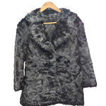Moon Bat x Golden Leaf Vintage Black Rabbit Fur Coat