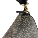 Valentino Black Leather Mario Spa Flap Bag