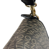 Valentino Black Leather Mario Spa Flap Bag