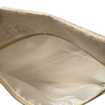 Chanel Beauty Metallic Cosmetic Travel Pouch