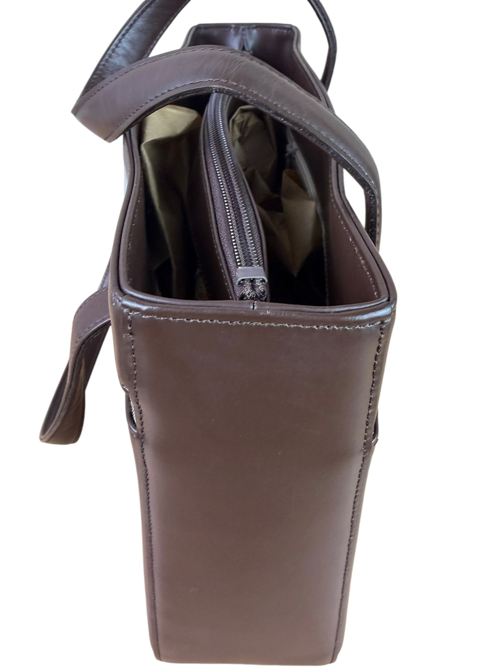Burberry Brown Leather House Check Tote
