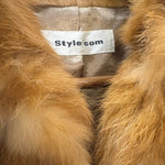 Style Com Vintage Light Brown Fur Coat