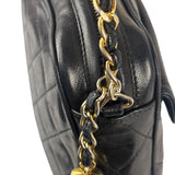 Chanel Black Diamond Stitch Camera Crossbody